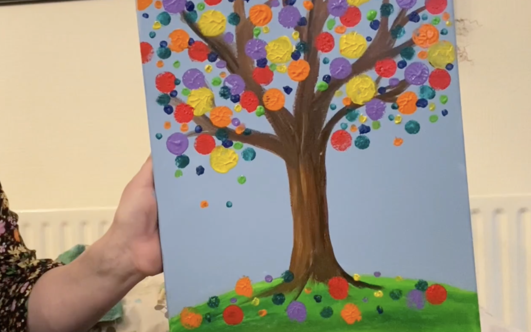 How To Make a Dotted Tree Painting
