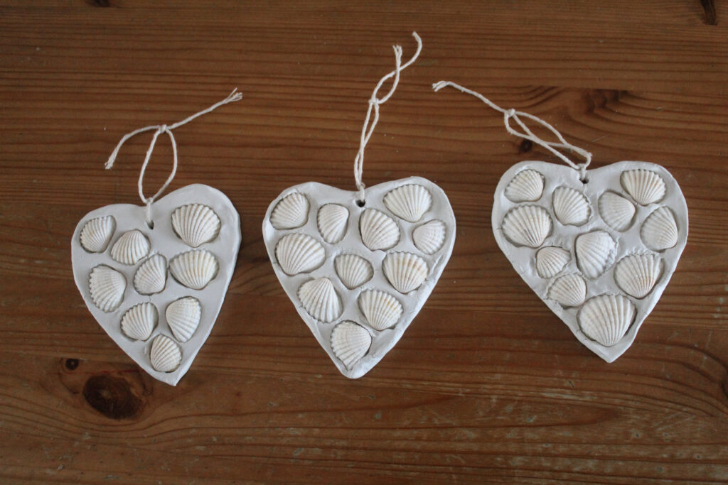 Shell Clay Hearts - Creative Active Lives